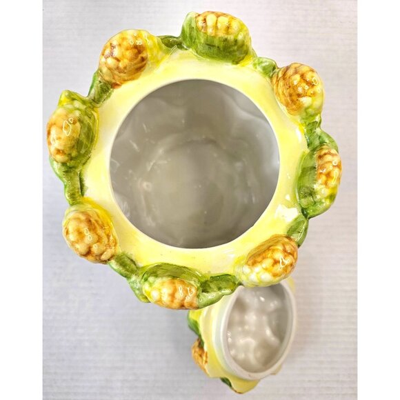 Vintage San Marco Italian Corn Design Ceramic Cookie Jar - Picture 4 of 11